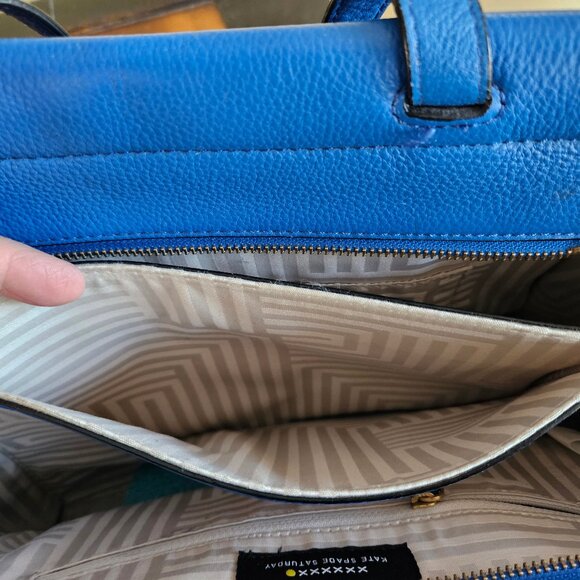Kate Spade Royal Blue Saturday Leather Purse - Picture 10 of 14